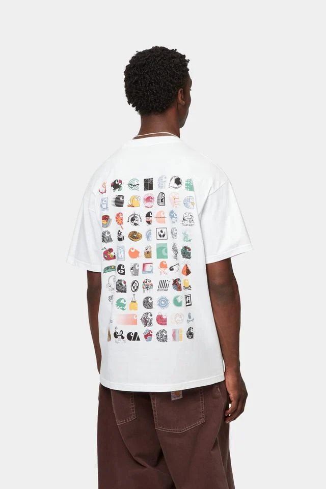 Carhartt WIP S/S C Logo Archive T-Shirt Organic Cotton Single Jersey, 175 g/m² (White) - Image 4