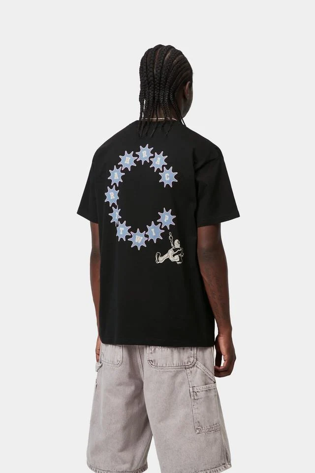 Carhartt WIP S/S C Trip T-Shirt Organic Cotton Single Jersey, 175 g/m² (Black) - Image 4