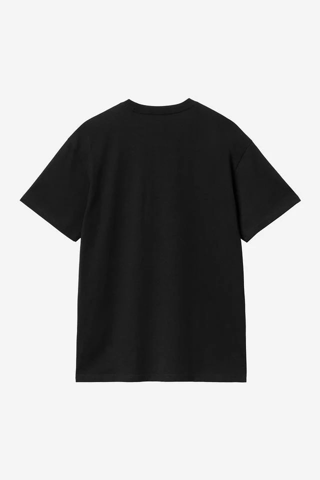 Carhartt WIP S/S Chase T-Shirt 100% Cotton Combed Single Jersey, 235 g/m² (Black / Gold) - Image 2