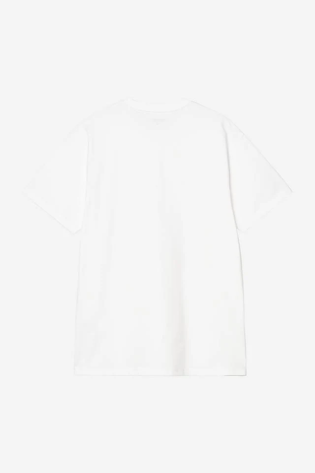 Carhartt WIP S/S Chase T-Shirt 100% Cotton Combed Single Jersey, 235 g/m² (White / Gold) - Image 2
