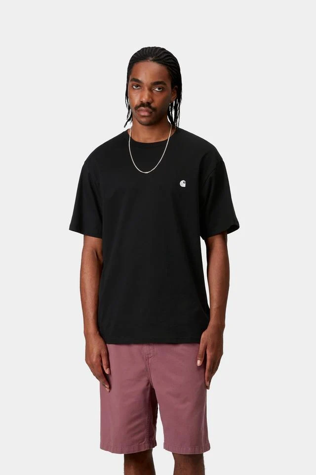 Carhartt WIP S/S Madison T-Shirt Organic Cotton Single Jersey, 175 g/m² (Black / White) - Image 3