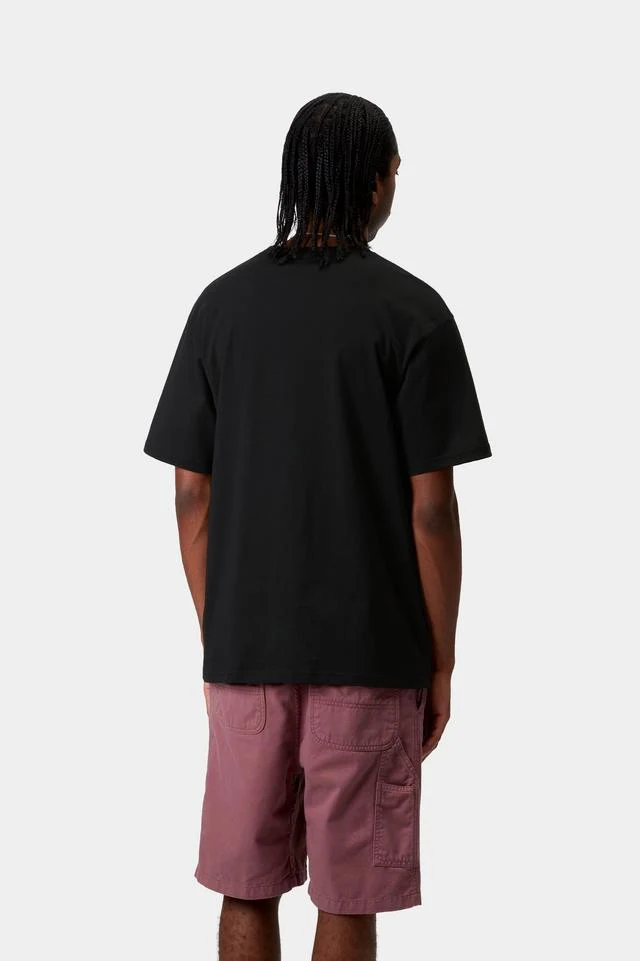 Carhartt WIP S/S Madison T-Shirt Organic Cotton Single Jersey, 175 g/m² (Black / White) - Image 4