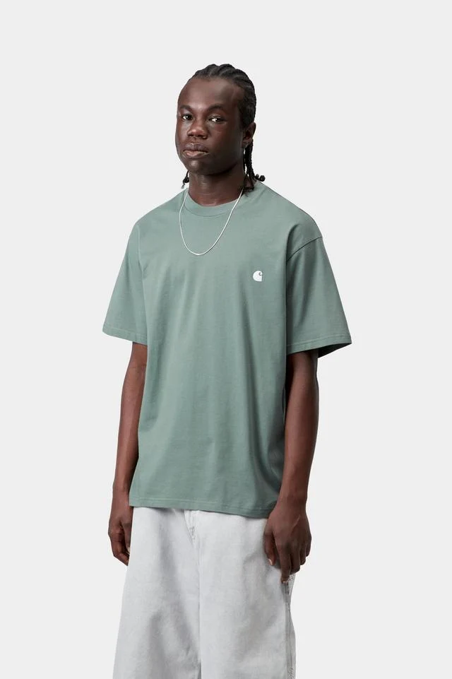 Carhartt WIP S/S Madison T-Shirt Organic Cotton Single Jersey, 175 g/m² (Velvet Green / White) - Image 3