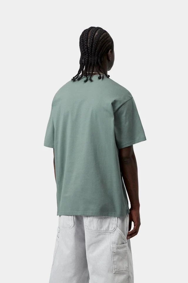 Carhartt WIP S/S Madison T-Shirt Organic Cotton Single Jersey, 175 g/m² (Velvet Green / White) - Image 4