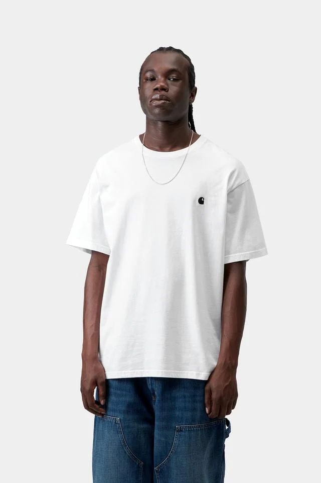 Carhartt WIP S/S Madison T-Shirt Organic Cotton Single Jersey, 175 g/m² (White / Black) - Image 3