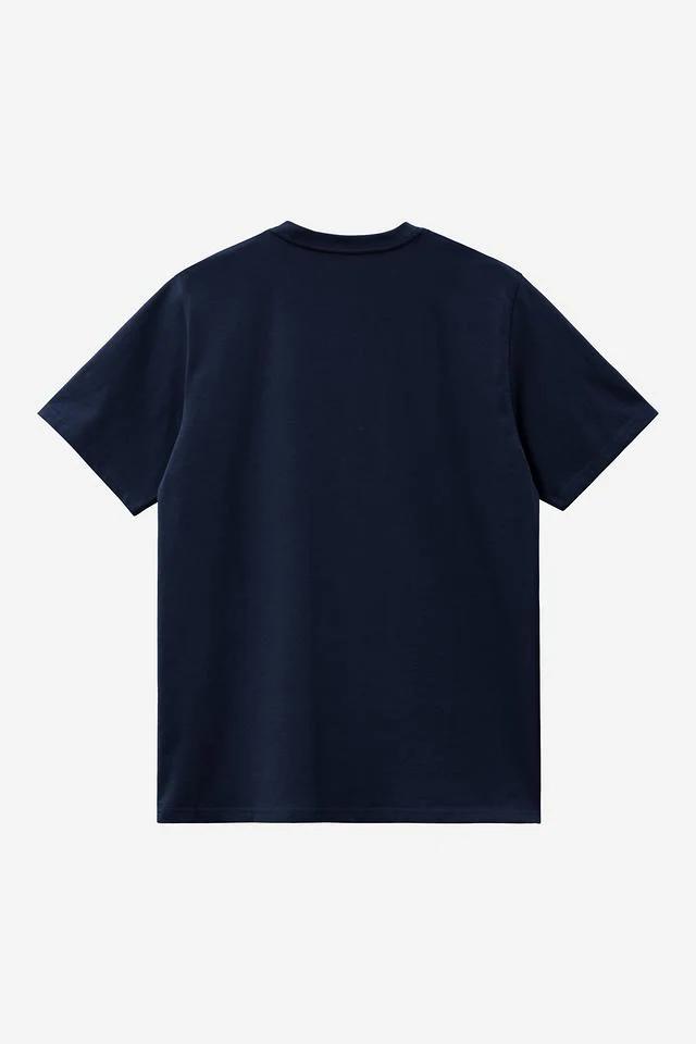 Carhartt WIP S/S Pocket T-Shirt Cotton Single Jersey, 190 g/m² (Dark Navy) - Image 2