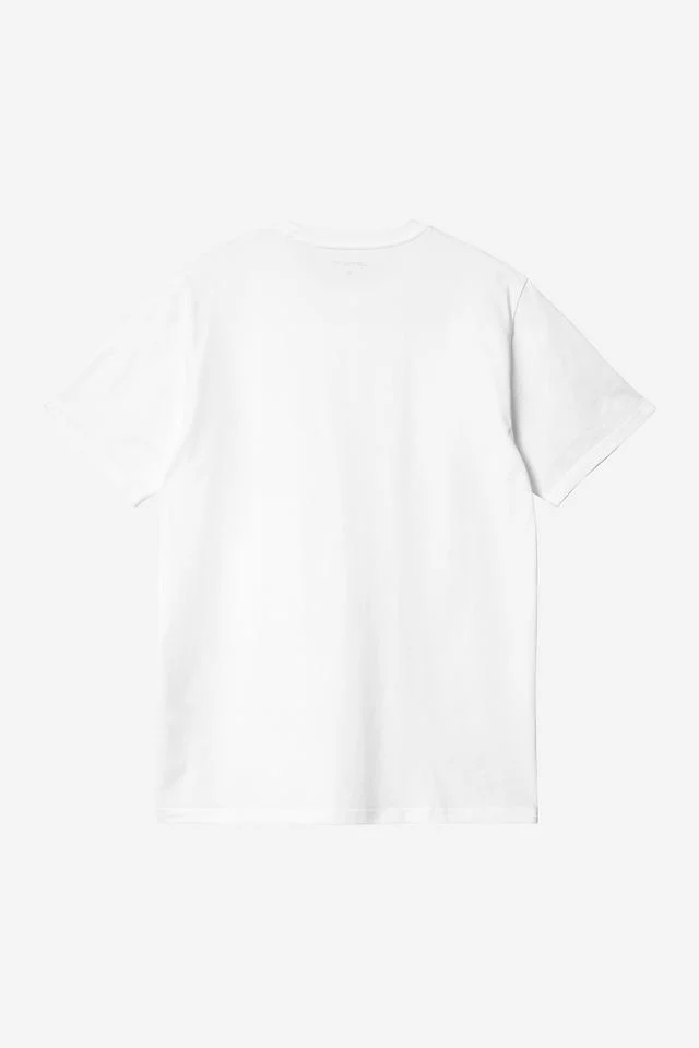 Carhartt WIP S/S Pocket T-Shirt Cotton Single Jersey, 190 g/m² (White) - Image 2