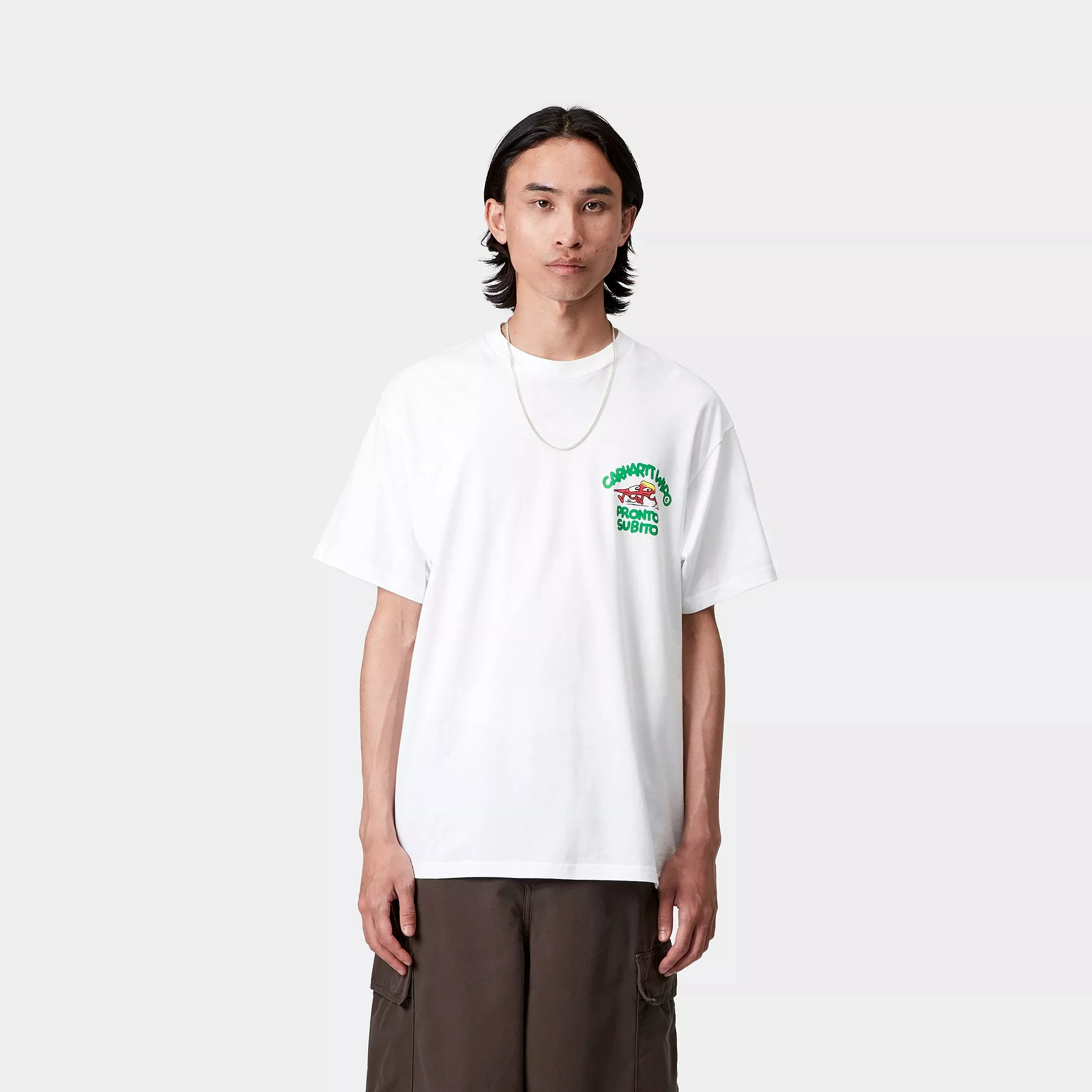 Carhartt WIP S/S Pronto T-Shirt Organic Cotton Single Jersey, 175 g/m² (White) - Image 3