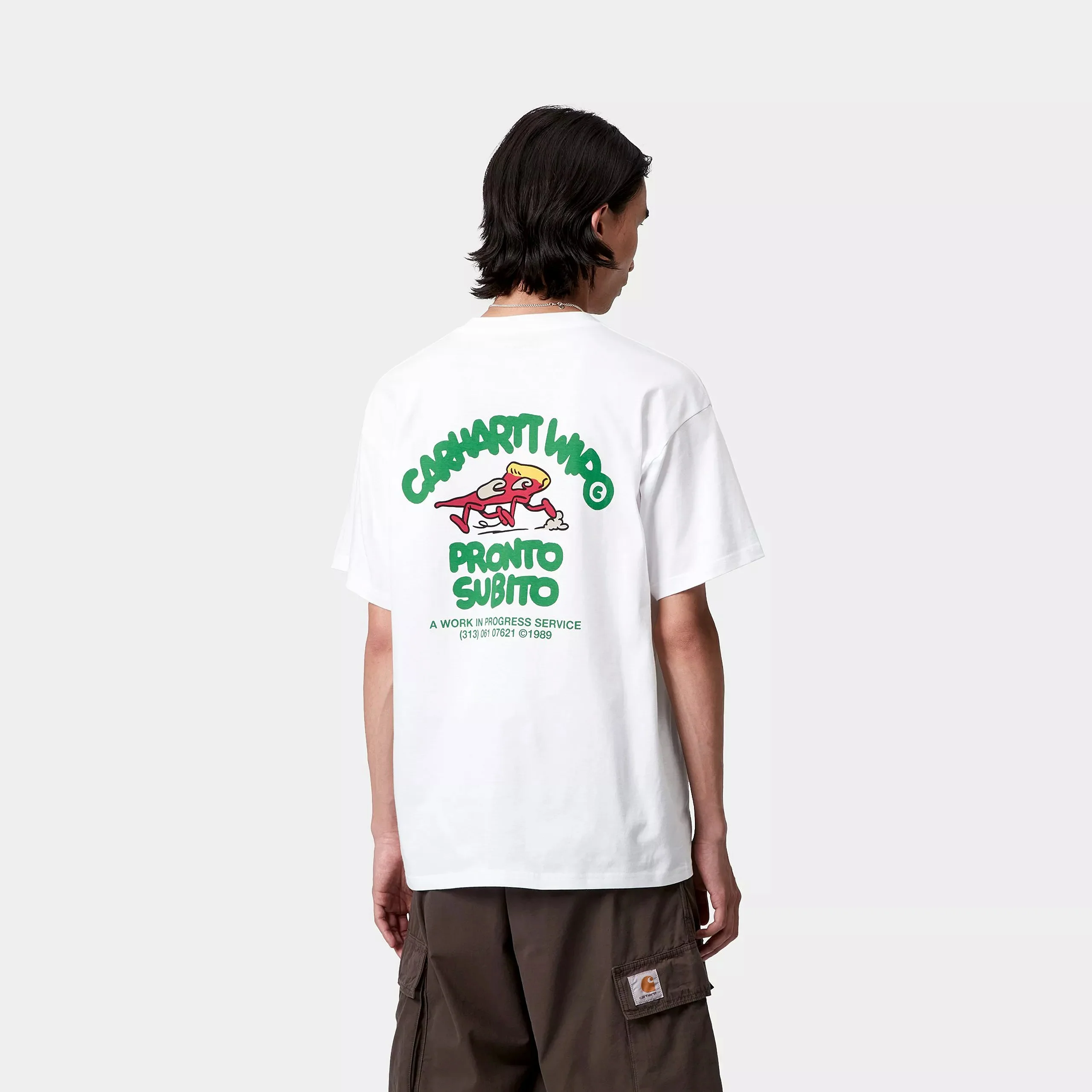 Carhartt WIP S/S Pronto T-Shirt Organic Cotton Single Jersey, 175 g/m² (White) - Image 4