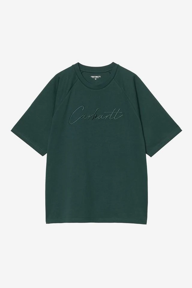 Carhartt WIP S/S Ray T-Shirt 100% Organic Cotton Single Jersey, 230 g/m² (Dark Fir) - Image 2
