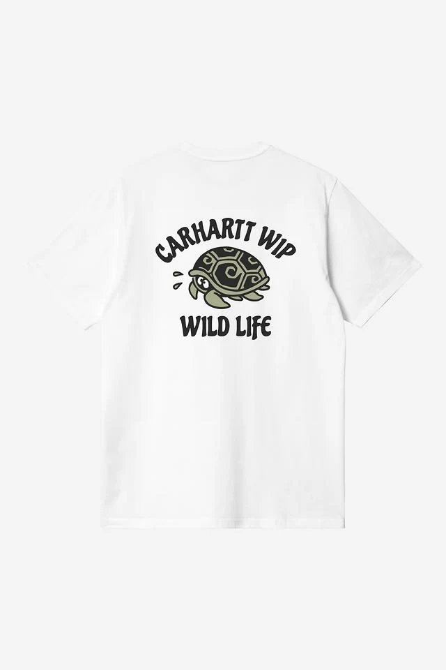 Carhartt WIP S/S Wild Life T-Shirt Organic Cotton Single Jersey, 175 g/m² (White) - Image 2