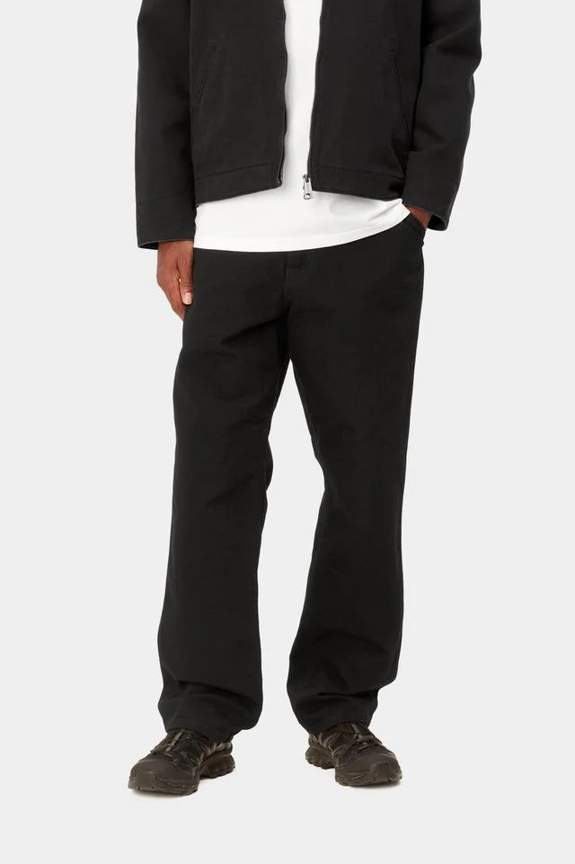 Carhartt WIP Simple Pant Polyester/Cotton Denison Twill, 8.8 oz (Black Rinsed) - Image 3