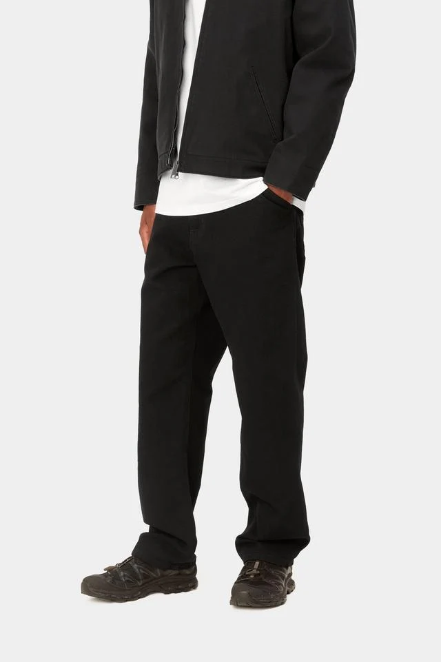 Carhartt WIP Simple Pant Polyester/Cotton Denison Twill, 8.8 oz (Black Rinsed) - Image 5