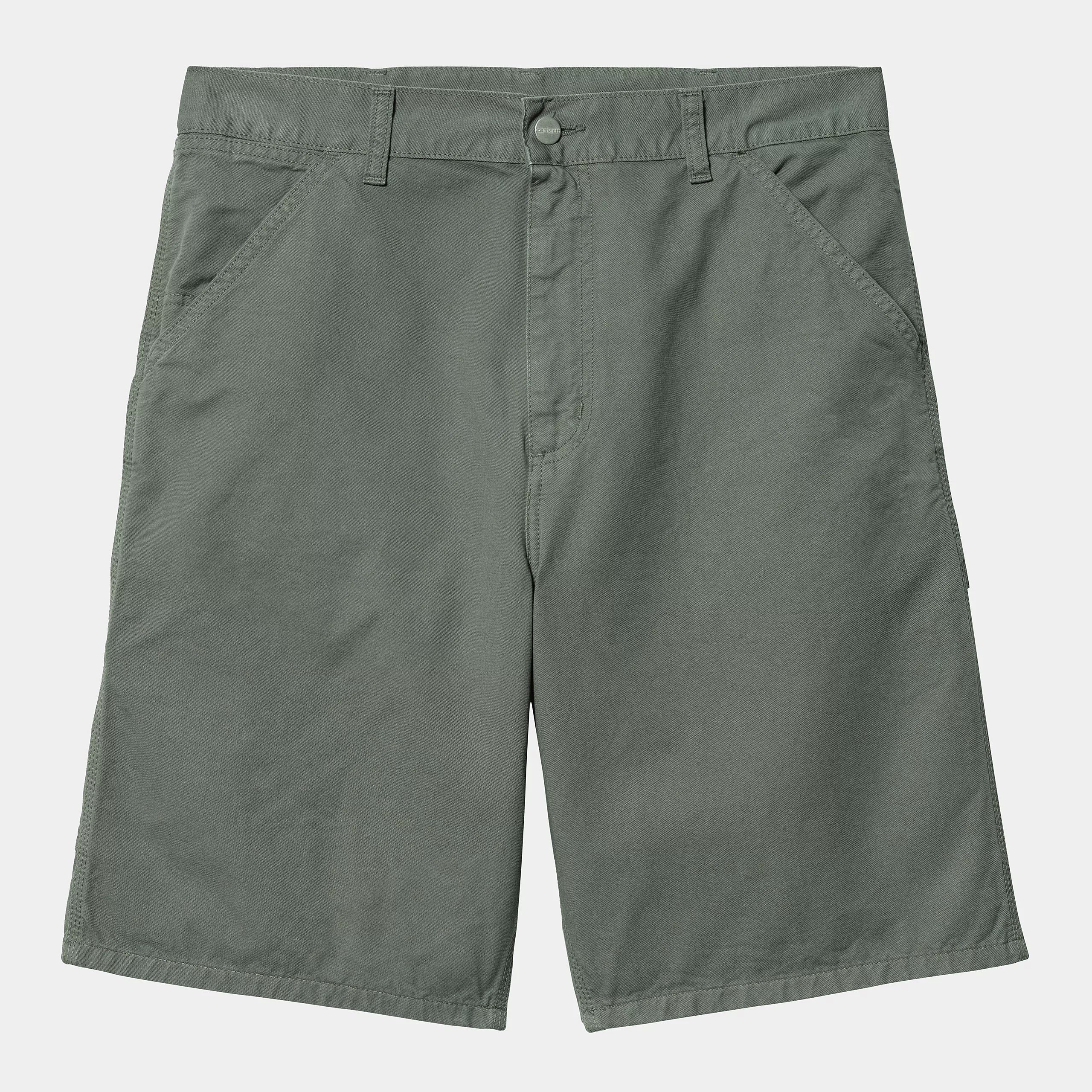 Carhartt WIP Single Knee Short 100% Cotton 'Newcomb' Drill, 8.5 oz (Park Garment Dyed) - Image 2