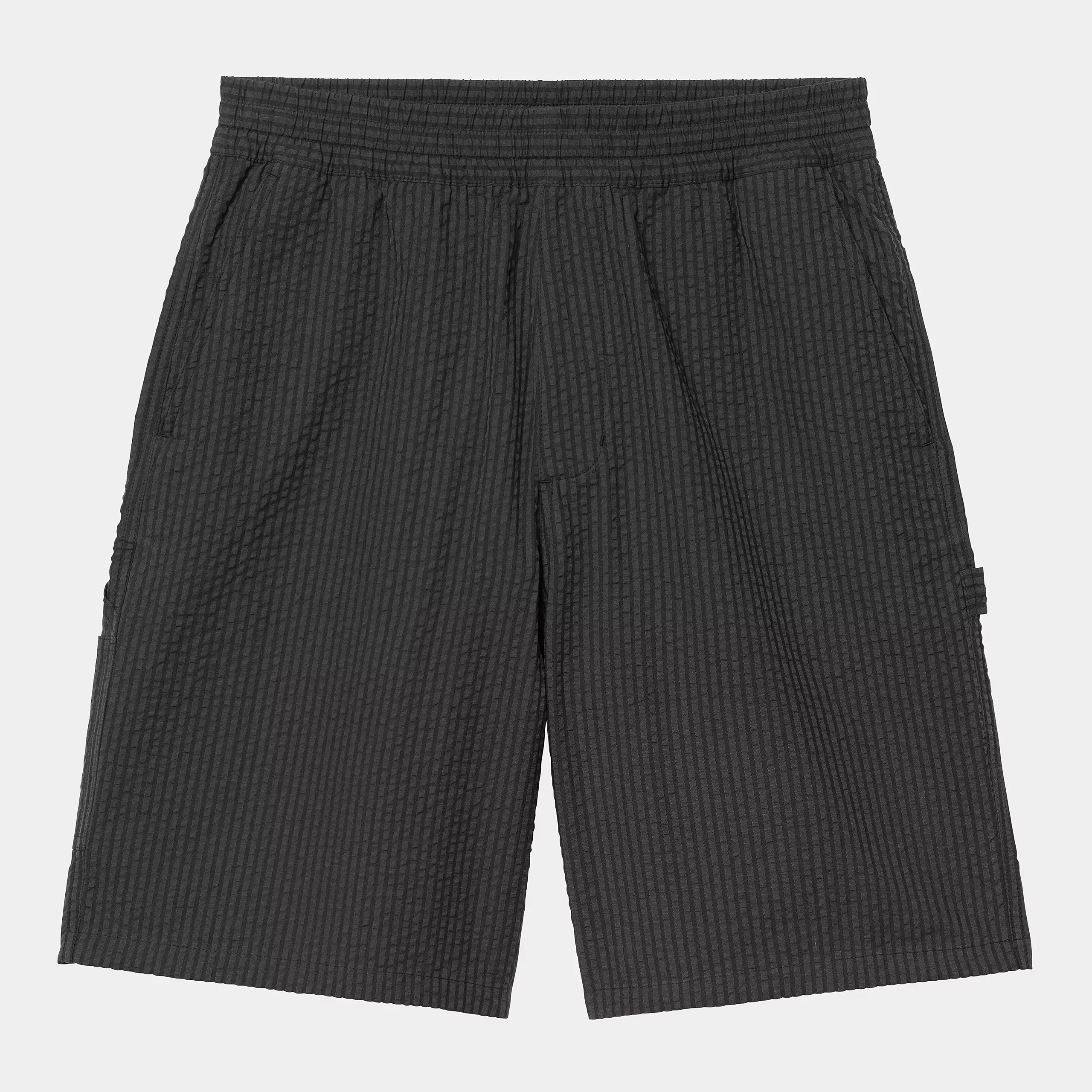 Carhartt WIP Toland Short Cotton Seersucker, 4.2 oz (Toland Stripe / Black) - Image 2