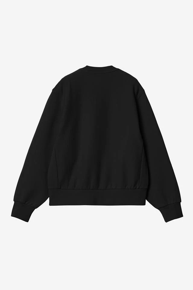 Carhartt WIP W' American Script Sweat Cotton/Polyester Sweat, 340 g/m² (Black) - Image 2