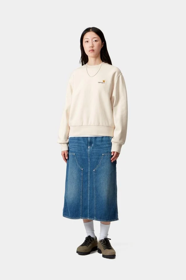 Carhartt WIP W' American Script Sweat Cotton/Polyester Sweat, 340 g/m² (Natural) - Image 5