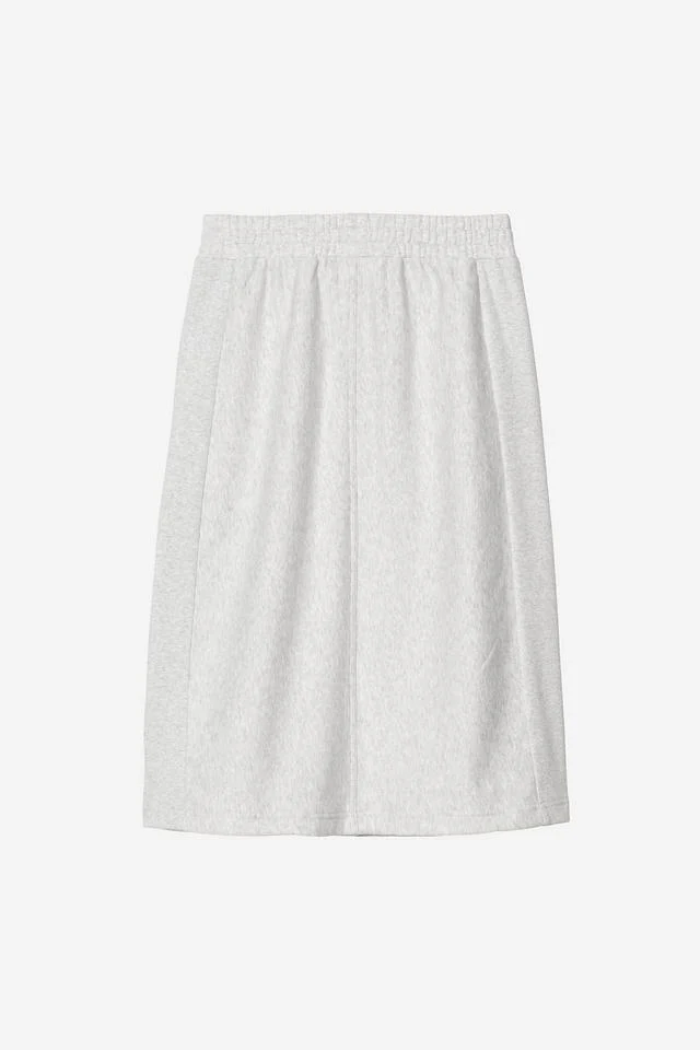 Carhartt WIP W' American Script Sweat Skirt Cotton/Polyester Sweat, 340 g/m² (Ash Heather) - Image 2