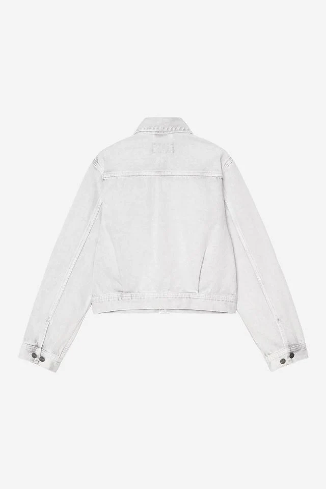 Carhartt WIP W' Arca Jacket 100% Cotton 'Smithfield' Color Denim, 13.5 oz (Black chalk wash) - Image 2