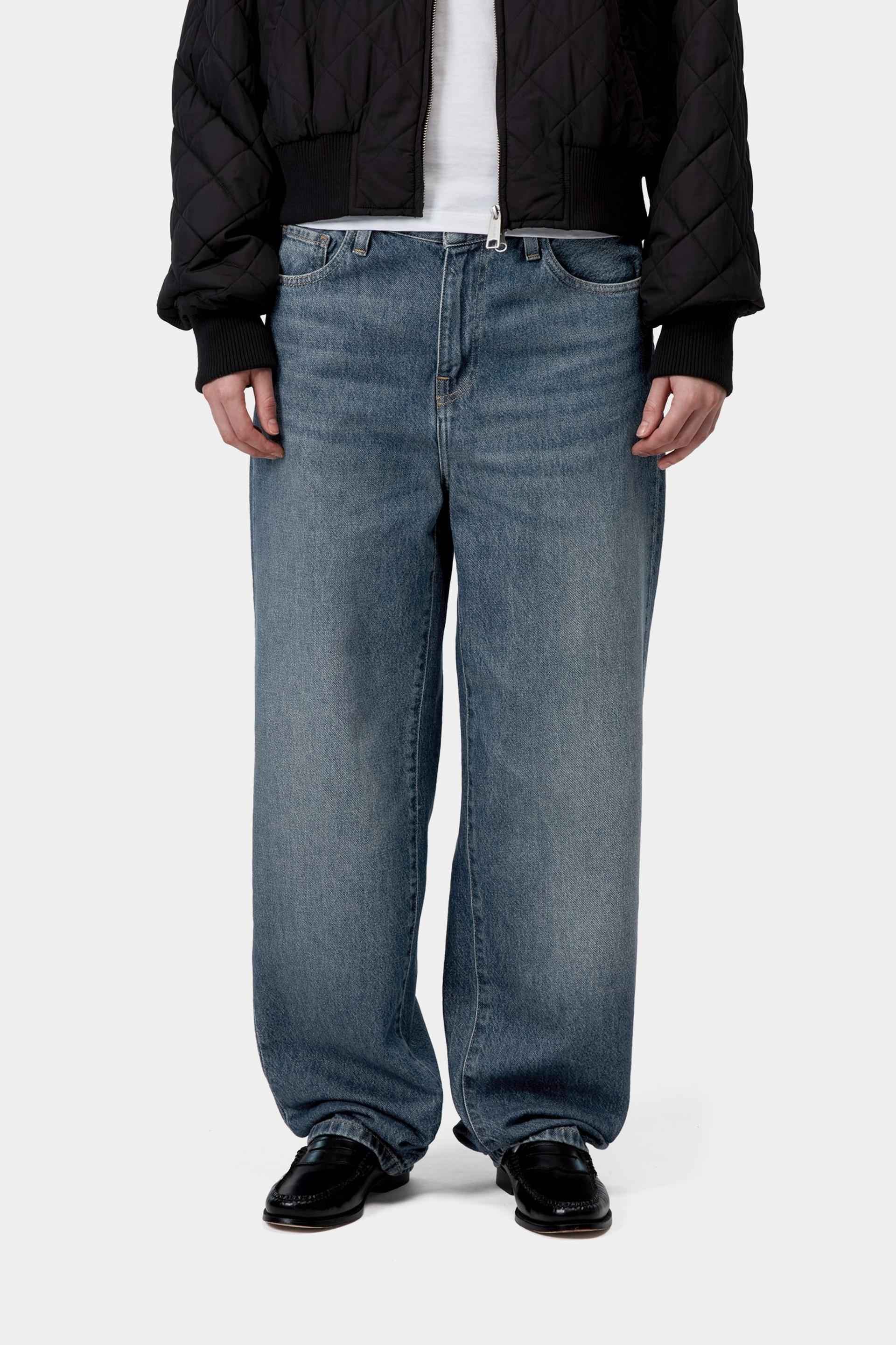 Carhartt WIP W' Arin Pant Organic Cotton Fairfield Denim, 11 oz (Blue dark used wash) - Image 4
