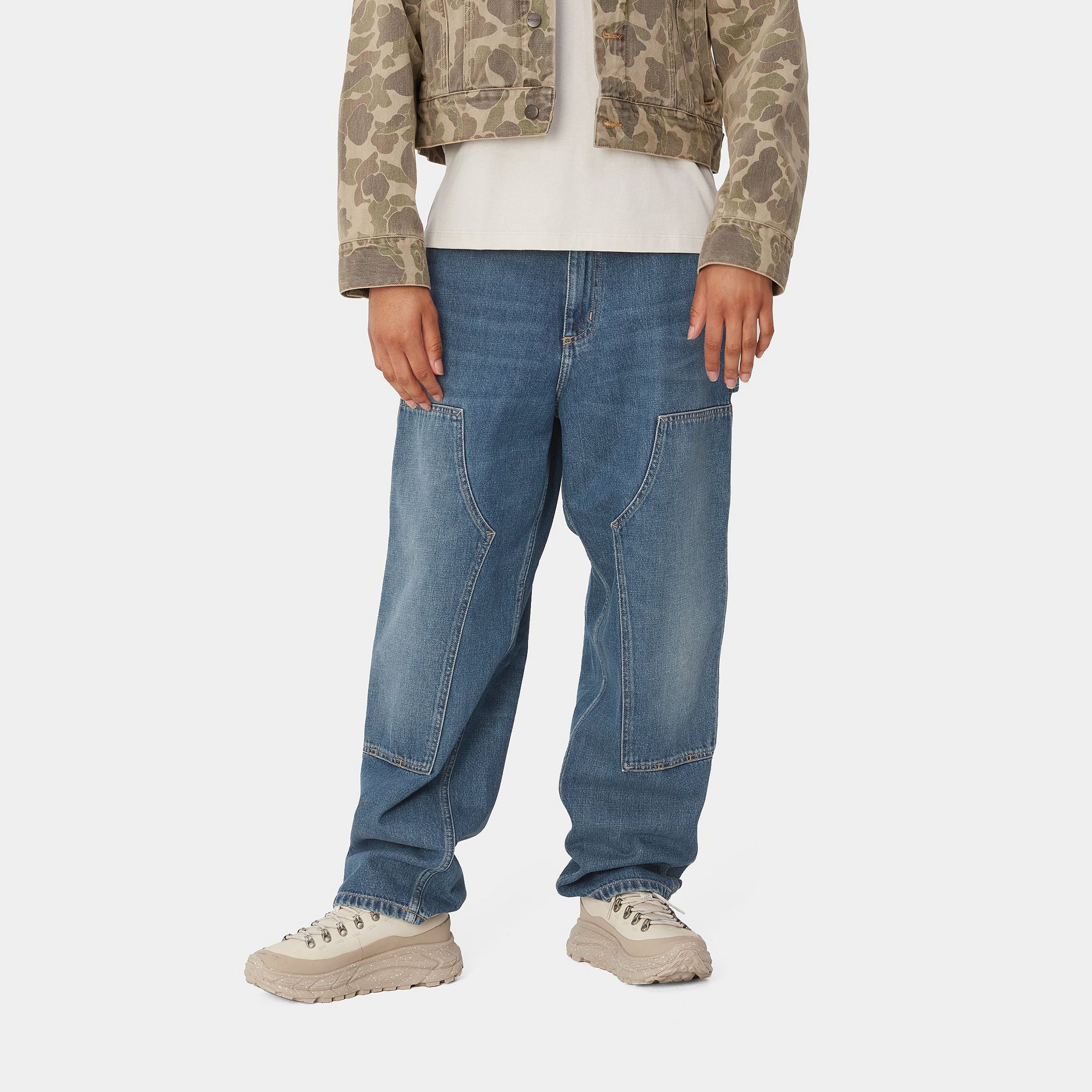 Carhartt WIP W' Brandon Double (Blue dark used wash) - Image 3