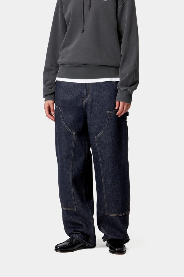 Carhartt WIP W' Brandon Double Knee Pant 100% Cotton 'Smith' Denim, 13.5 oz (Blue rinsed) - Image 3