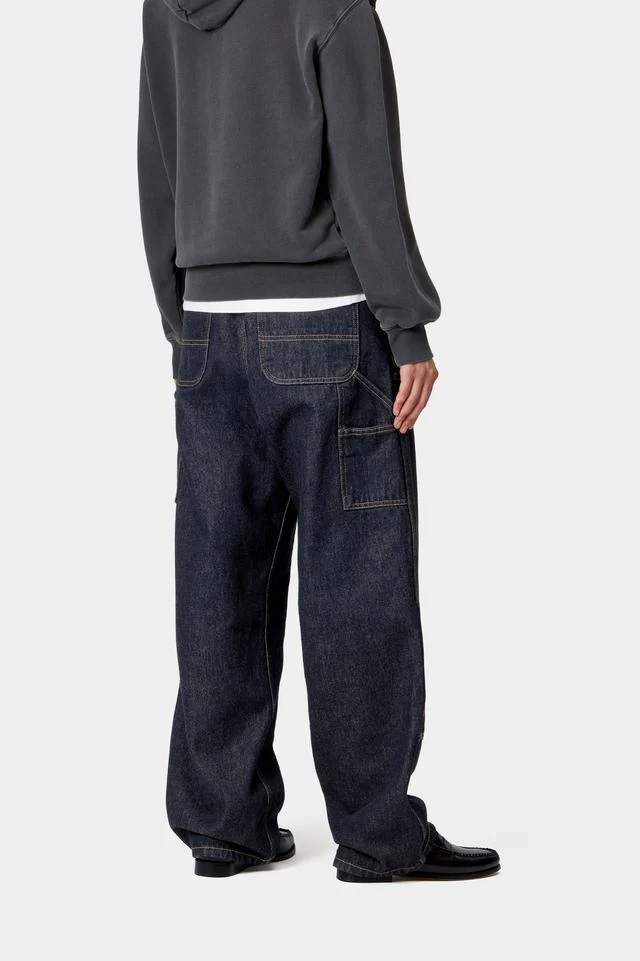 Carhartt WIP W' Brandon Double Knee Pant 100% Cotton 'Smith' Denim, 13.5 oz (Blue rinsed) - Image 4