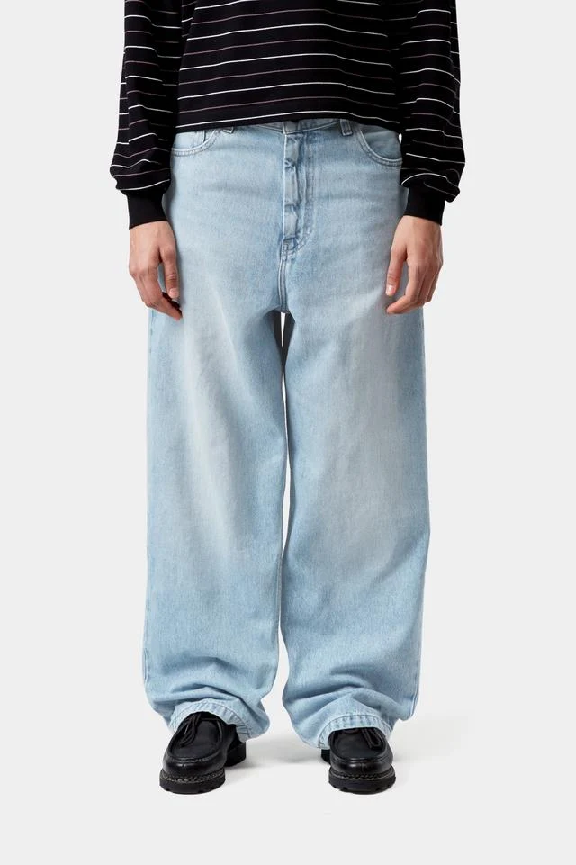 Carhartt WIP W' Brandon Pant 100% Cotton 'Smith' Denim, 13.5 oz (Blue heavy worn bleached) - Image 3