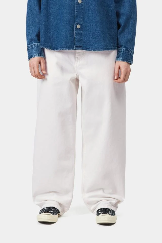 Carhartt WIP W' Brandon Pant 100% Cotton 'Smith' Denim, 13.5 oz (White rinsed) - Image 3