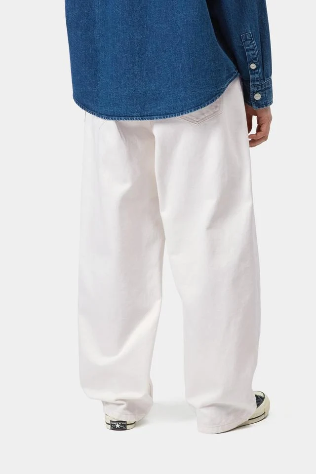 Carhartt WIP W' Brandon Pant 100% Cotton 'Smith' Denim, 13.5 oz (White rinsed) - Image 4