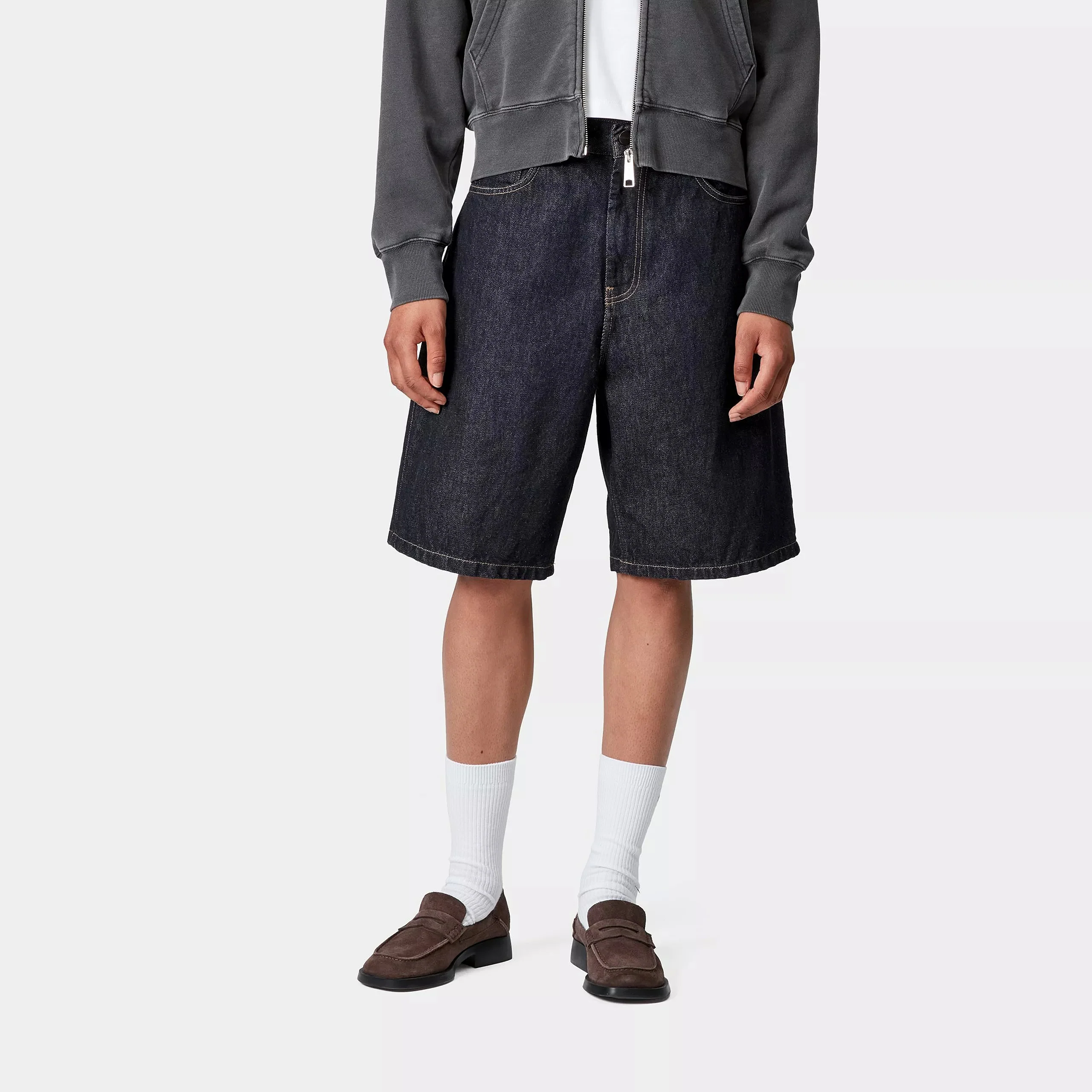Carhartt WIP W' Brandon Short 100% Cotton 'Smith' Denim, 13.5 oz (Blue Rinsed) - Image 3