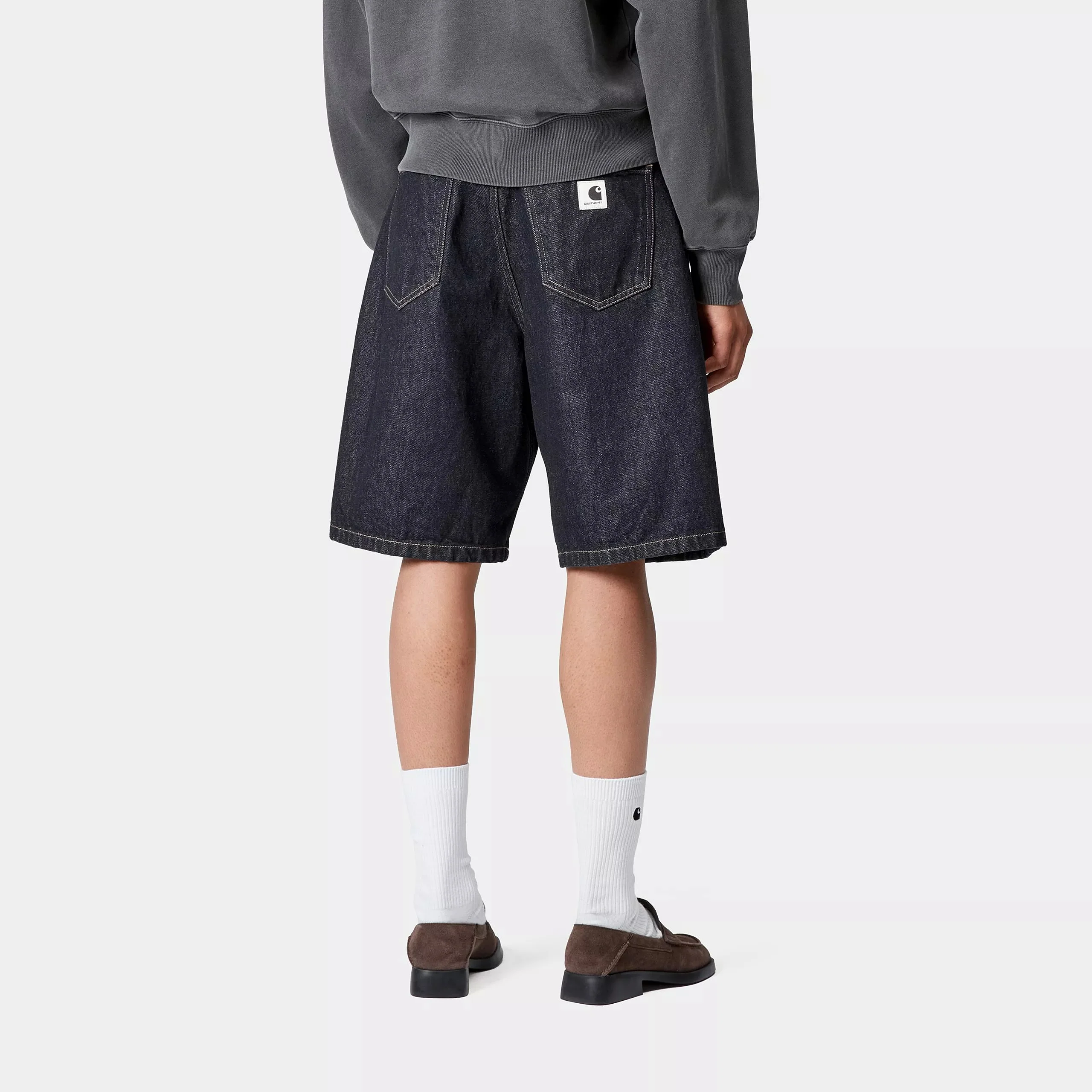 Carhartt WIP W' Brandon Short 100% Cotton 'Smith' Denim, 13.5 oz (Blue Rinsed) - Image 4