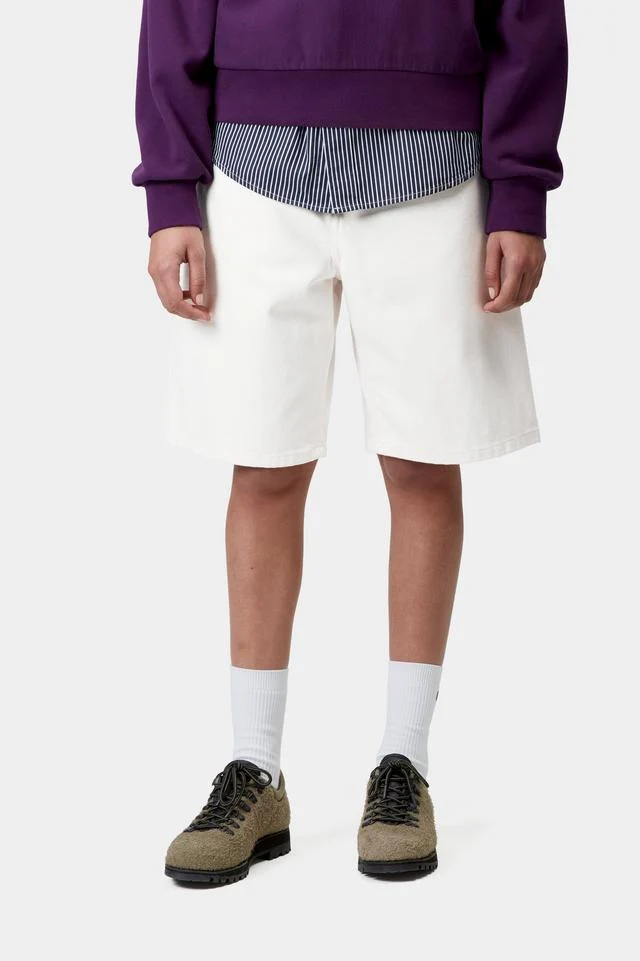 Carhartt WIP W' Brandon Short 100% Cotton 'Smith' Denim, 13.5 oz (White rinsed) - Image 3