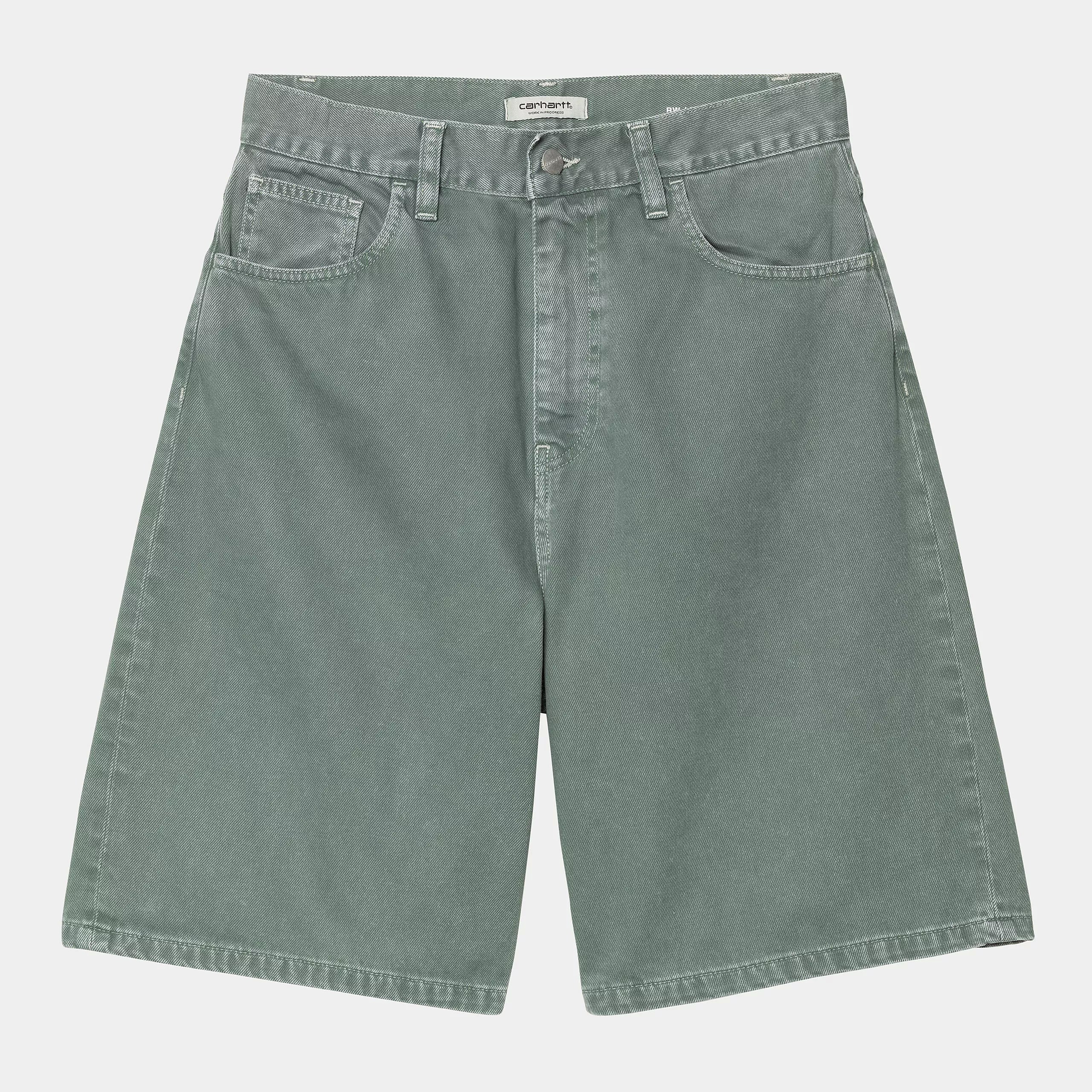 Carhartt WIP W' Brandon Short Cotton Clark Twill, 10.5 oz (Silver Pine stone dyed) - Image 2