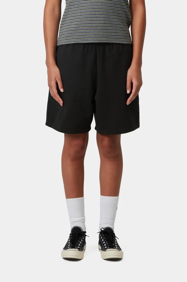 Carhartt WIP W' Brenta Sweat Short Cotton Sweat, 400 g/m² (Black / White heavy stone wash) - Image 4