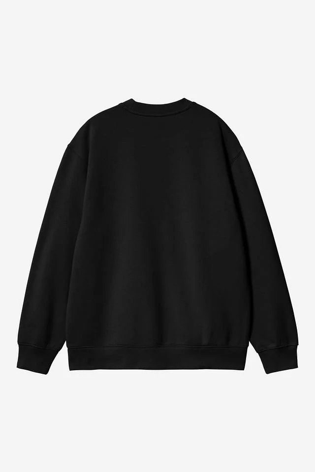 Carhartt WIP W' Carhartt Sweat Cotton/Polyester Sweat, 340 g/m² (Black / White) - Image 2