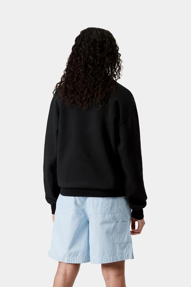 Carhartt WIP W' Carhartt Sweat Cotton/Polyester Sweat, 340 g/m² (Black / White) - Image 4