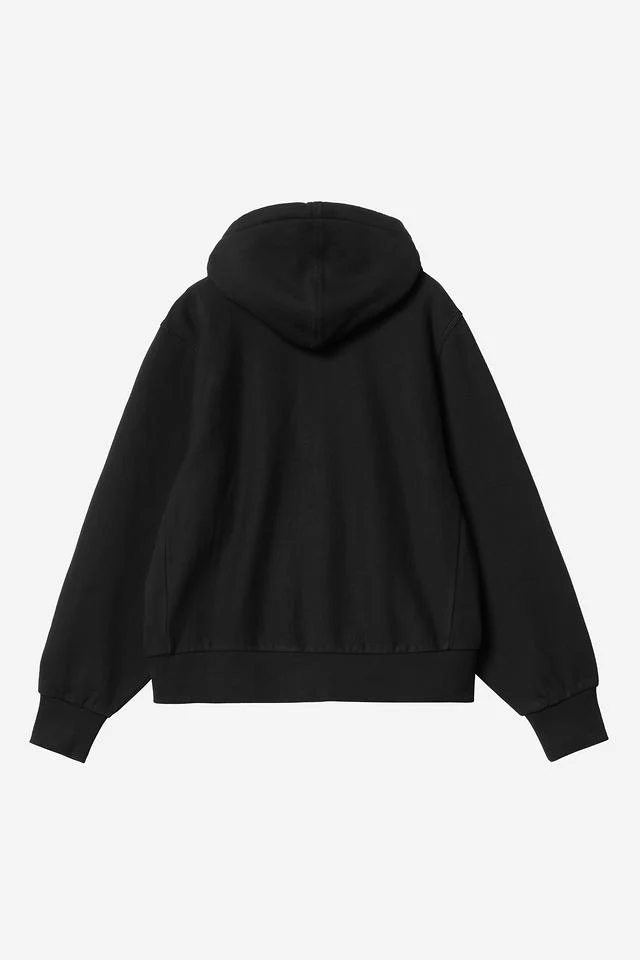 Carhartt WIP W' Hooded American Script Jacket Cotton/Polyester Sweat, 340 g/m² (Black) - Image 2