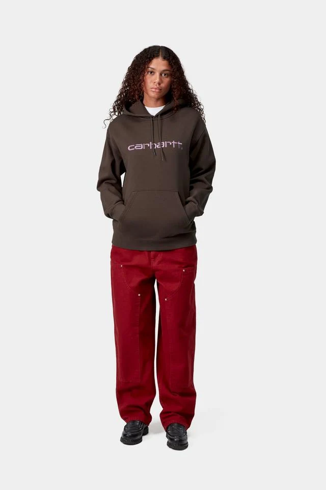 Carhartt WIP W' Hooded Carhartt Cotton/Polyester Sweat, 340 g/m² (Vitola / Phlox) - Image 5
