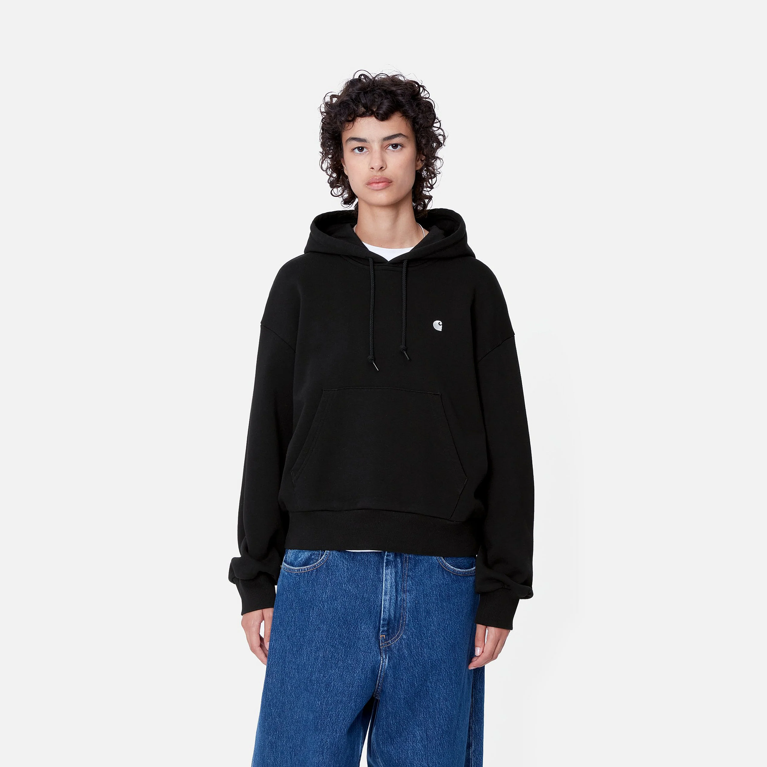 Carhartt Wip W' Hooded Casey (Black/Silver) - Image 3