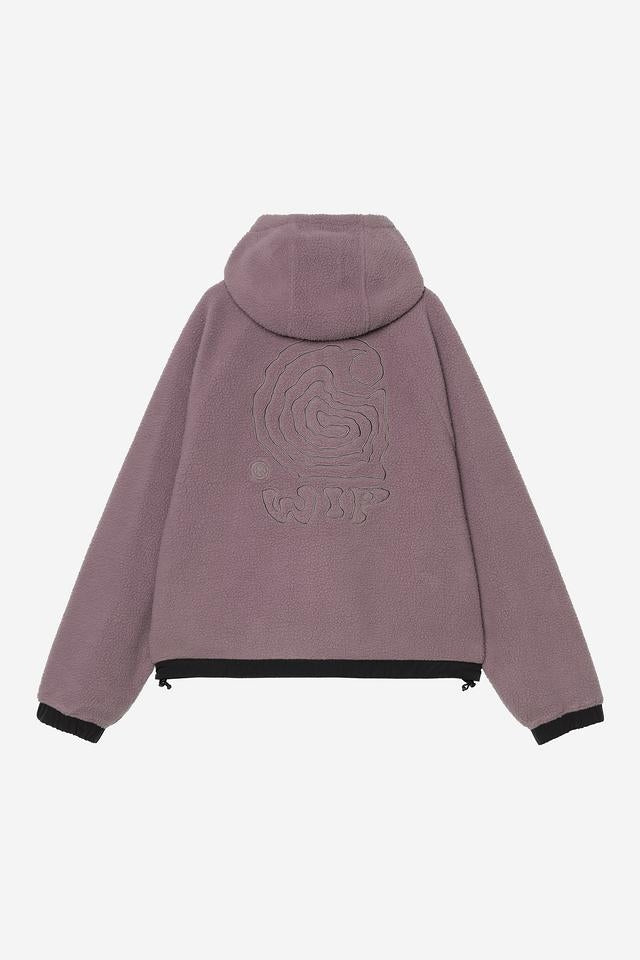 Carhartt WIP W' Hooded Helix Fleece Jacket Polyester Fleece, 250 g/m² (Phlox / Porphyry) - Image 2