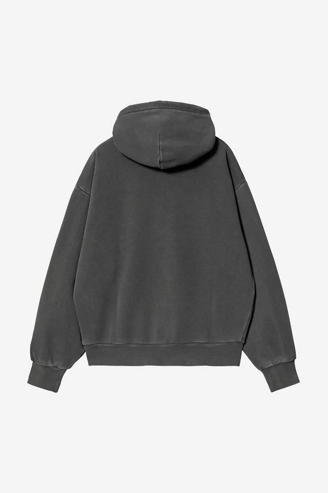 Carhartt WIP W' Hooded Nelson Sweat Cotton Sweat, 370 g/m² (Black garment dyed) - Image 2