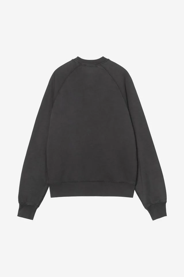 Carhartt WIP W' Hudson Sweat Cotton Sweat, 420 g/m² (Black chalk wash) - Image 2