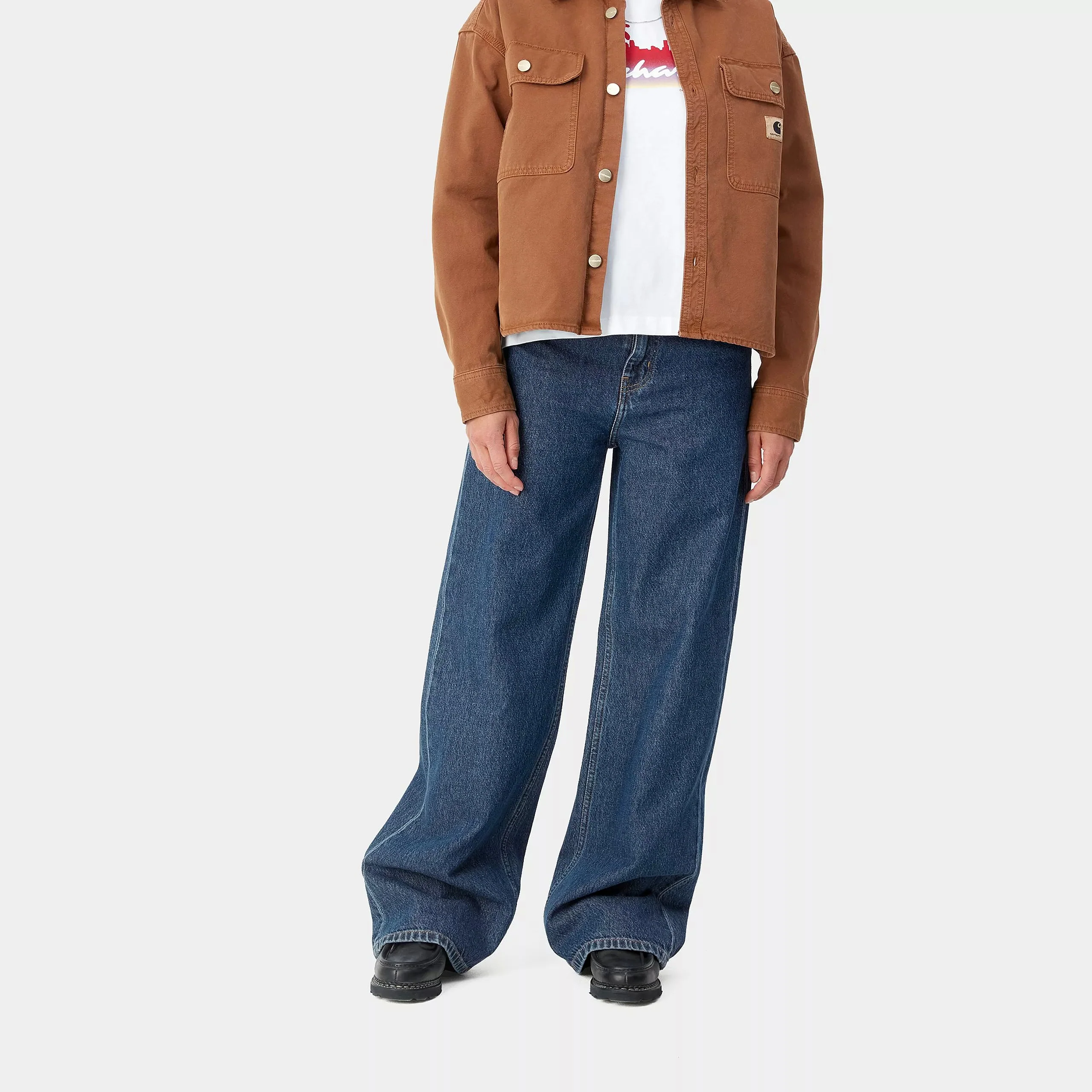 Carhartt WIP W' Jane Pant Organic Cotton Fairfield Denim, 11 oz (Blue Stone Washed) - Image 3