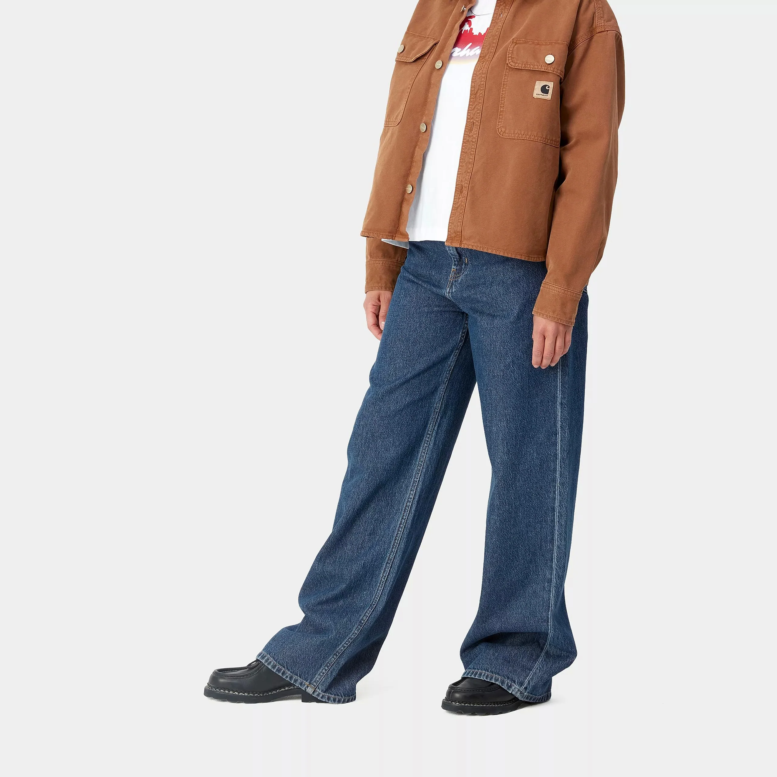 Carhartt WIP W' Jane Pant Organic Cotton Fairfield Denim, 11 oz (Blue Stone Washed) - Image 5