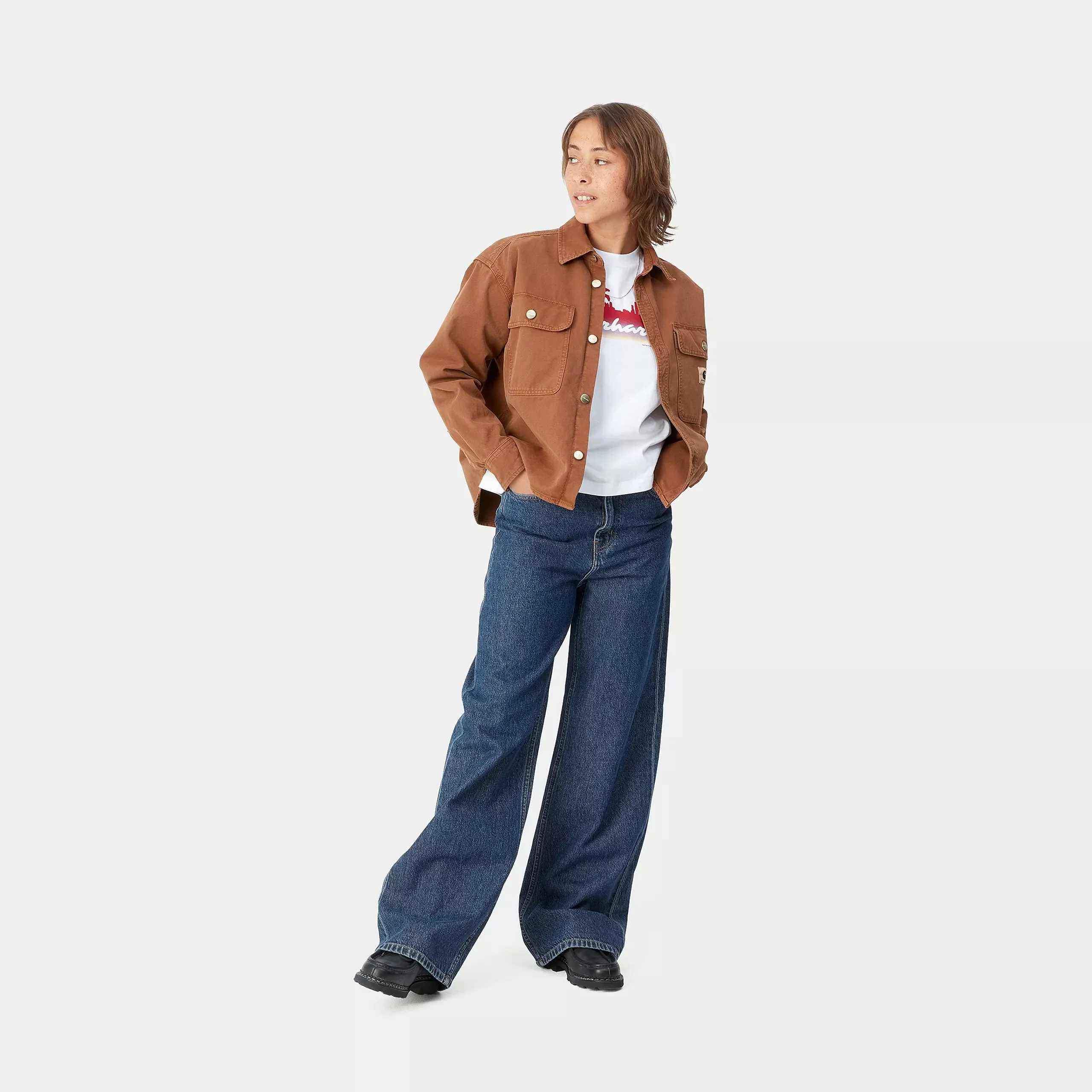Carhartt WIP W' Jane Pant Organic Cotton Fairfield Denim, 11 oz (Blue Stone Washed) - Image 6