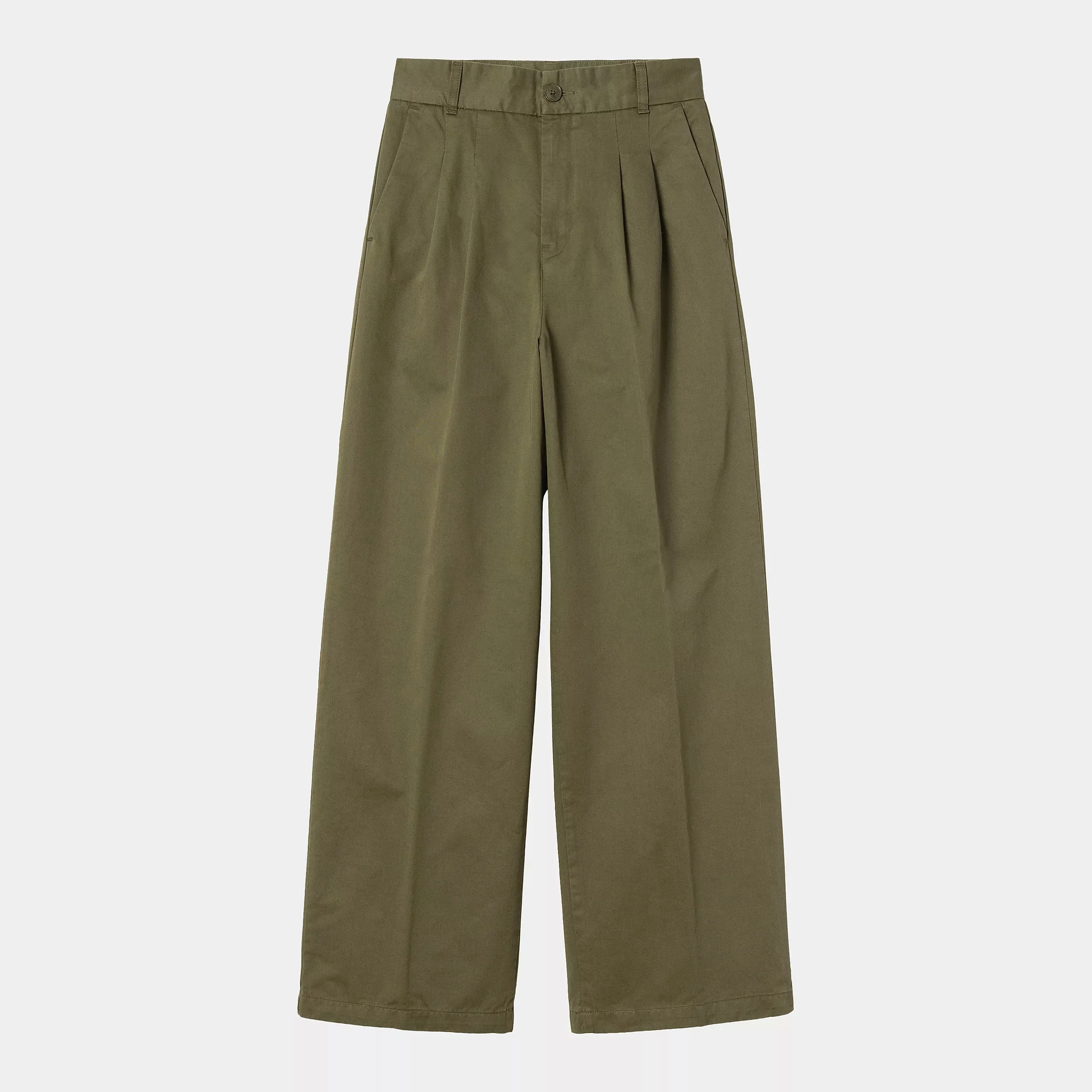 Carhartt WIP W' Leola Pant Cotton Lenexa Twill, 8 oz Dusky (Turtle stone washed) - Image 2