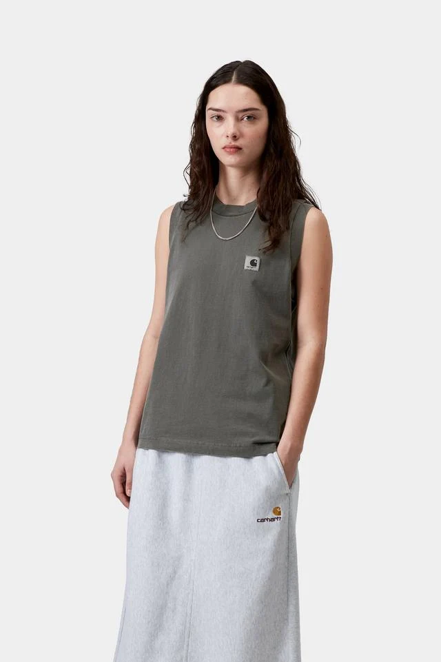 Carhartt WIP W' Nelson A-Shirt Organic Cotton Single Jersey, 220 g/m² (Black garment dyed) - Image 3