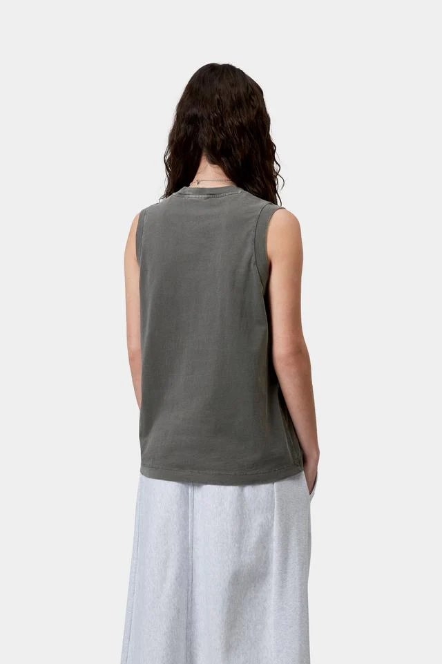 Carhartt WIP W' Nelson A-Shirt Organic Cotton Single Jersey, 220 g/m² (Black garment dyed) - Image 4