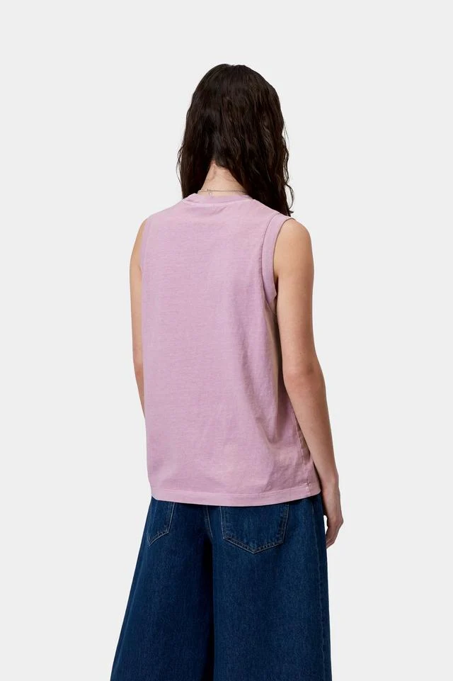 Carhartt WIP W' Nelson A-Shirt Organic Cotton Single Jersey, 220 g/m² (Gentle Purple garment dyed) - Image 4